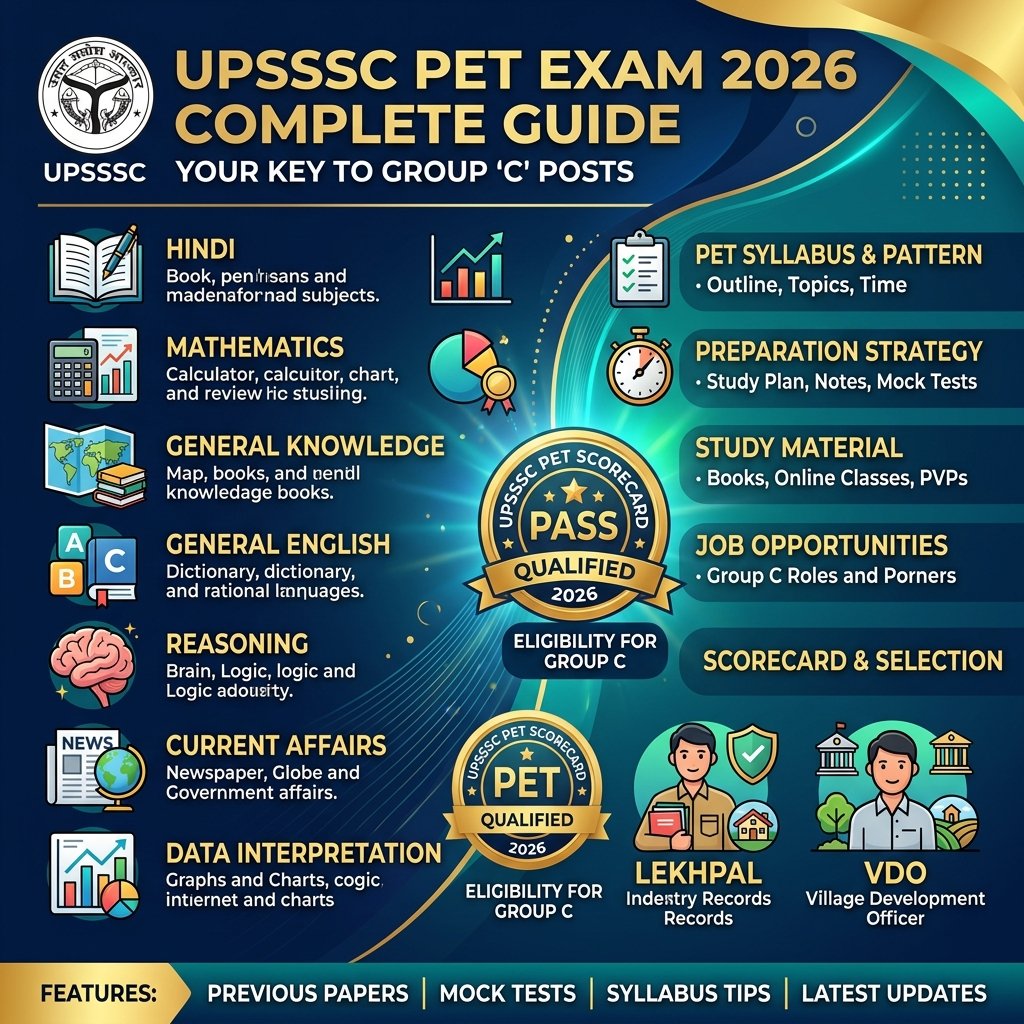 UPSSSC PET Syllabus 2026, Exam Pattern, Previous Year Papers & Cutoff Marks (Lekhpal, VDO, Junior Assistant)