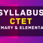 CTET Syllabus for Pre and Elementary